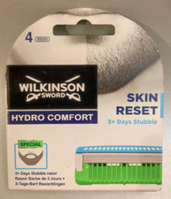 wilkinson sword skin reset stubble erase lamette da barba -4 pezzi- nuove senza scatola originale