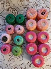 Coats  Clark's and DMC Tatting Crochet Variegated Solid Cotton Thread