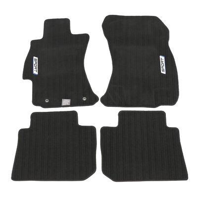 OEM 12-16 Subaru Impreza Front & Rear Carpet Floor Mats w/Sport Logo J501SFJ200