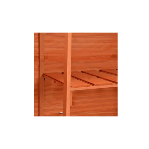 Garden Storage Shed 120 X 50 X 91 Cm Wood - Picture 9 of 11