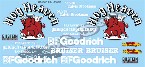 Decalcomanie/Adesivi Bruiser Vintage colore a scelta -Tamiya  - Foto 13 di 17