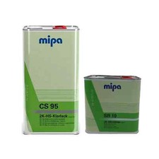 MIPA CS95 2K HS Klarlack Lack Set 5L mit 2,5L SR10 FAST Härter 7,5L