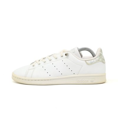 adidas Damen Stan Smith Schuhe weiß Leder Low Top Fersendetail Sneaker EU 38