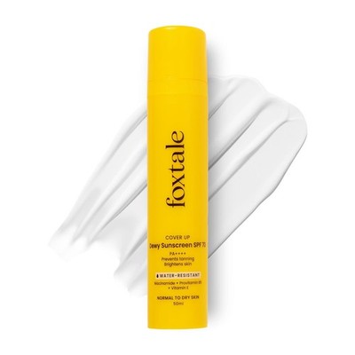 Foxtale SPF 70 Niacinamide Dewy Sunscreen with PA++++ Anti-Tan Protection 50 Ml