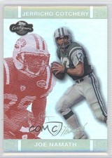 2007 Topps Co-Signers Red Changing Faces Hyper Silver 20/150 Joe Namath HOF 07uj