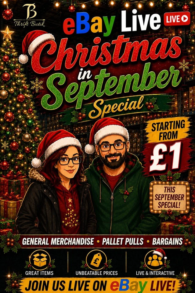 Christmas in September Special! Christmas only stock!
