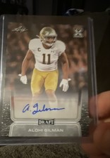 2020 Leaf Draft - Autographs Alohi Gilman #BA-AG2 (AU, RC) Notre Dame
