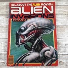 Alien Invasions Comix 1979 Warren Sci Fi Magazine Alien Movie Issue F Plus