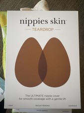 Nippies Skin Teardrop Size 1 Adhesive Covers Gentle Lift Coco Color A-B Cups