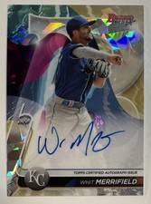 Whit Merrifield 2020 Bowman's Best Of 2020 Atomic Refractor Auto #d 7/25 #B20-WM