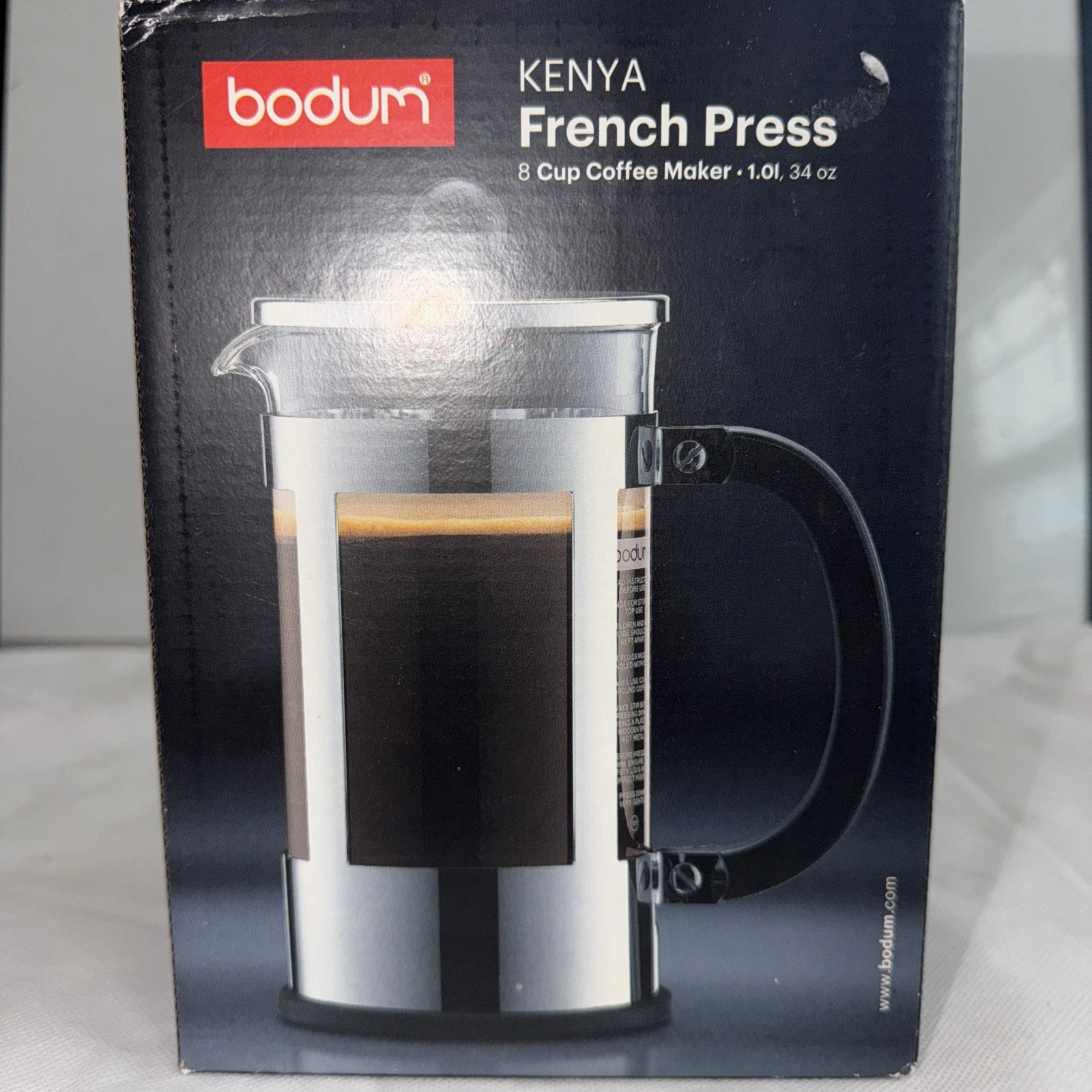 NIB New Bodum Kenya 8 Cup Kitchen French Press Coffee Maker 34 Fl Oz