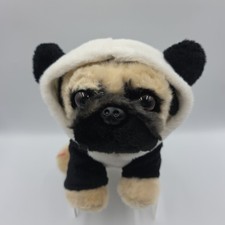Gund Doug Pug Plush Dog Panda Bear Hoodie 6055640 9" GUC READ