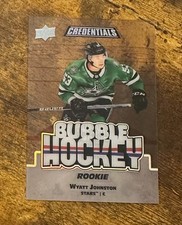 2022-23 Upper Deck Credentials Bubble Hockey Rookies Wyatt Johnston X15817