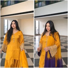 Pakistani Farshi Salwar Kameez Ready made 3 Piece Suits Bollywood Wedding Party