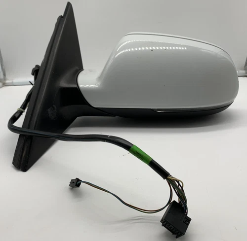 2010-2016 Audi A4 Driver Side View Power Door Mirror White OEM B04B49010