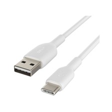 Image of Belkin BoostCharge USB-C to USB-A Cable 2m White (CAB001BT2MWH)