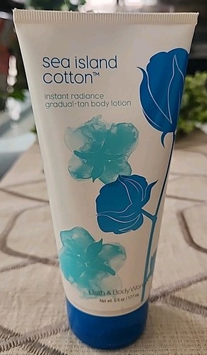 Bath & Body Works Sea Island Cotton Instant Radiance Gradual-Tan Body Lotion NOS