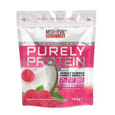 Purely Protein Whey Protein Powder 1.8kg Muscle Growth 60 Servings Raspberry 18.33 per kilo