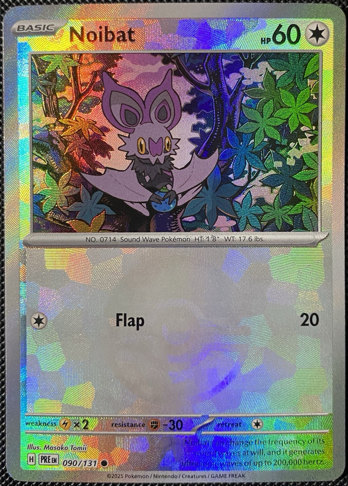 Noibat (Poke Ball Pattern) 090/131 Prismatic Evolutions Holo Pokémon Card