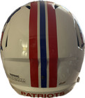 John Hannah Signed Patriots Riddell Full Size Speed Rep Helmet w/HOF'91  — photo 4