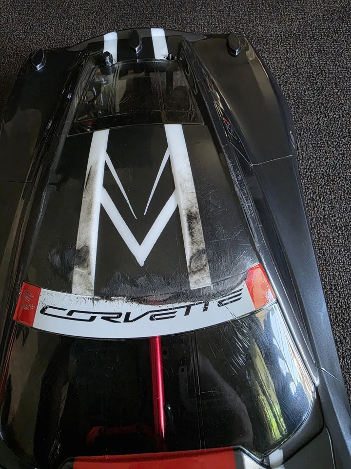 Arrma Drag car Speed Run-Perfect condition Roller 1/8 Corvette body RC ARRMA - Image 4 of 4