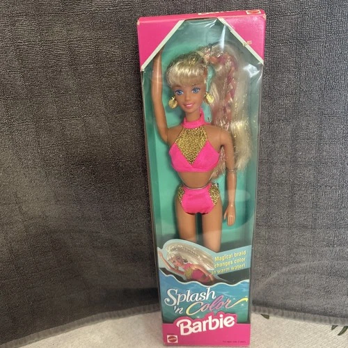 Vintage 1996 Splash N’ Color Barbie Doll-Sealed Mattel 16169
