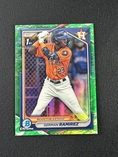 2024 Bowman GERMAN RAMIREZ 1st Bowman Lunar Glow Refractor #BCP-93 Astros