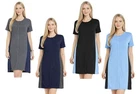 1-3PK Ladies Gown Night Shirt Nightdress Women Nightie Ladies Sleepwear Uk