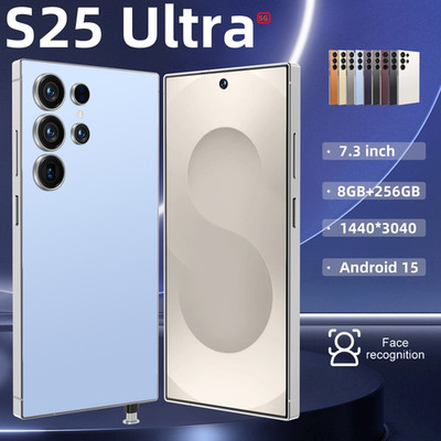 NEW Unlocked S25 Ultra 5G Smartphone Android 15 Dual SIM 8GB+256GB Cell Phone