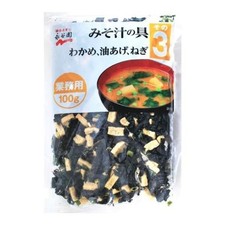 Nagatanien Miso Soup Toppings No.3 Wakame/Tofu/Green Onion 100g