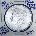 1896 BU UNCIRCULATED MORGAN SILVER DOLLAR AUTHENTIC U.S. MINT FREE SHIPPING 3911