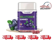 Melatonin Sleep Aid Gummies 5mg + L-Theanine & Vitamin B6 Restful Sleep Support 