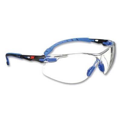 3M S1101SGAF Solus 1000 Series Safety Glasses - Blue Frame Clear Lens New