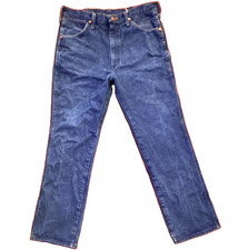 Wrangler 936DEN Cowboy Cut Medium Wash Jean 34x30 SLIM -TAG DAMAGE- MADE IN USA
