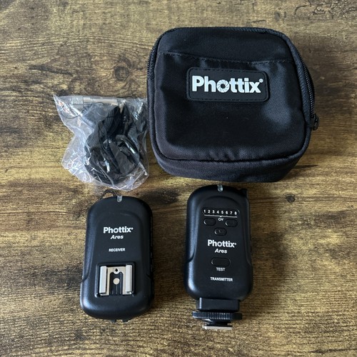 Phottix Ares Wireless Flash Trigger Receiver & Transmiiter with bag & cable