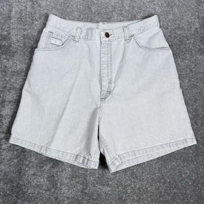 Wrangler Shorts Women's 12 Gray Denim Mom High Rise 5'' Inseam Cowgirl Western