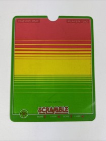 Lot Of 4 Vectrex Arcade System Overlay Minestorm Narzod Clean Sweep Scramble OEM