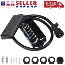 7-way Trailer Plug 7 Pin Trailer Weatherproof Trailer Wiring Harness Connector 7-way Trailer Plug 7 Pin Trailer Weatherproof Trailer Wiring Harness Connector