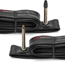 Pair 700 X 18C 23C 25C 60Mm Presta Valve Inner Tubes for Cycle Race Road