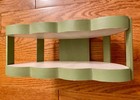 Vintage Hand Painted Daises Wooden Mail Holder Or Wall Shelf — photo 5