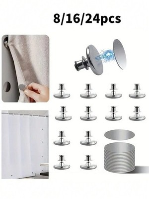8/16/24 Stck. Magnetische Gardinenclips Gewichte Halter Schnalle Gardinenverschluss UK