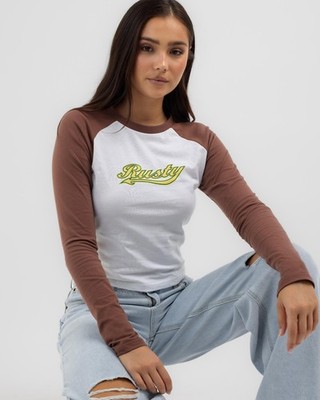 Rusty Norty L/S Raglan Baby T-Shirt REF B25S1