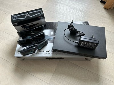 Optoma DLP 3D-Brillen 3x ZD201 mit 3D-XL 3D-Projektor Adapter