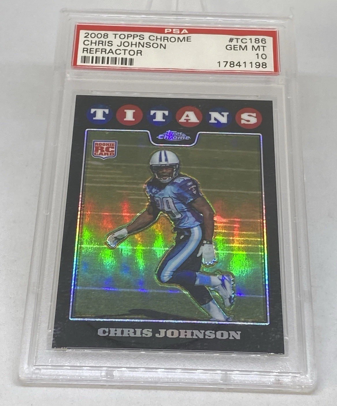 Chris Johnson Topps Chrome #TC186 Refractor