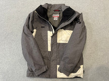 Columbia Convert Youth 14/16 Winter Ski Jacket Gray Fleece Lined Waterproof Coat