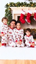 CHRISTMAS PYJAMAS MATCHING FAMILY PJ SETS FOR MENS LADIES KIDS BABY PET DOG