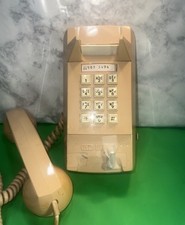 Vintage GTE Automatic Electric PINK Push Button Wall Telephone Model 192 P-028