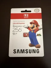 Samsung 256GB MicroSD Mario Express Card for Nintendo Switch 2 *NEW*