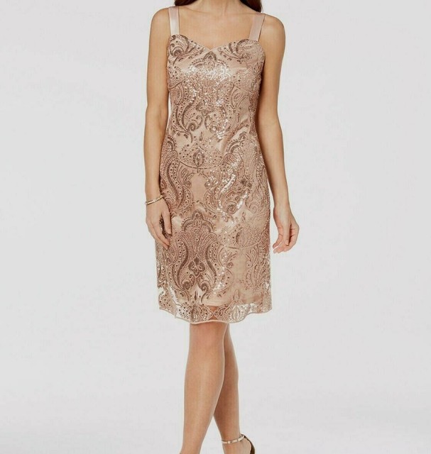 mocha cocktail dress