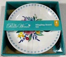 Pioneer Woman Mingling Board Set Holds Wine Glass While You Mingle